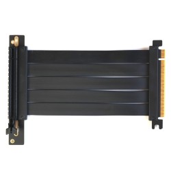 Райзер PCIE 4.0 x16 x16 на шлейфе гибкий черный