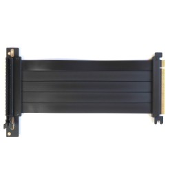 Райзер PCIE 4.0 x16 x16 на шлейфе гибкий черный