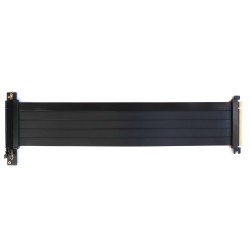 Райзер PCIE 4.0 x16 x16 на шлейфе гибкий черный