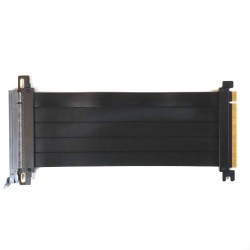 Райзер PCIE 4.0 x16 x16 на шлейфе гибкий черный
