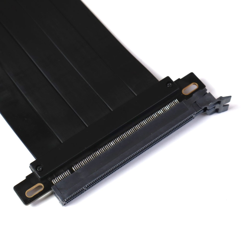 Райзер PCI-e 4.0 x16 x16 на шлейфе гибкий черный купить в Москве