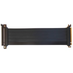 Райзер PCIE 4.0 x16 x16 на шлейфе гибкий черный