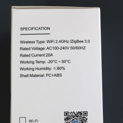 Розетка Zigbee с ваттметром 20А Ewelink Алиса