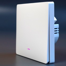 Умный выключатель света WIFI без нуля механический Tuya с Алисой