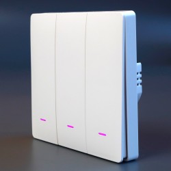 Умный выключатель света WIFI без нуля механический Tuya с Алисой