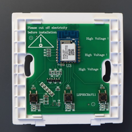 Умный выключатель света WIFI без нуля механический Tuya с Алисой