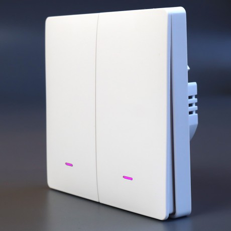 Умный выключатель света WIFI с нулем механический Tuya с Алисой